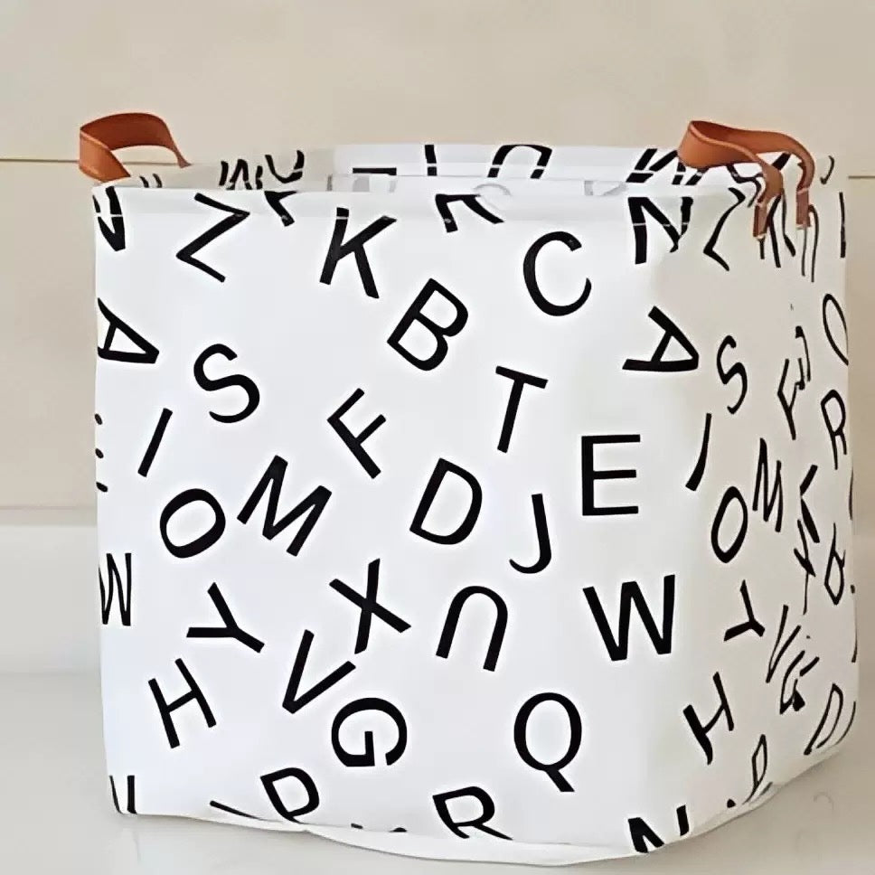 Foldable Fabric Storage Basket | Toy Storage Bin | Laundry Basket | Nursery & Kids Room Storage