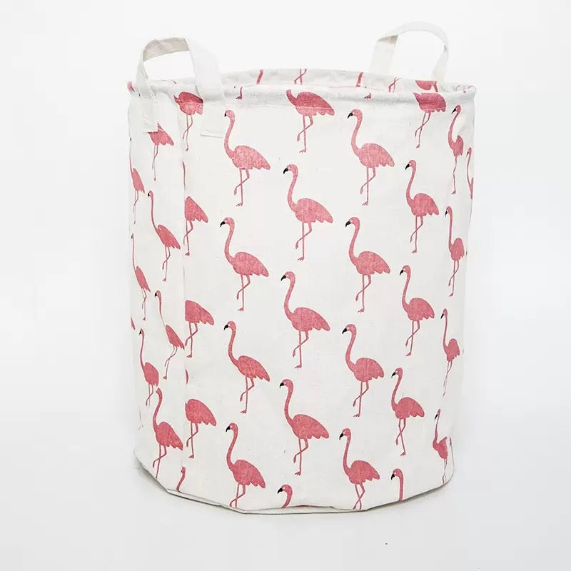 Foldable Fabric Storage Basket | Toy Storage Bin | Laundry Basket | Nursery & Kids Room Storage