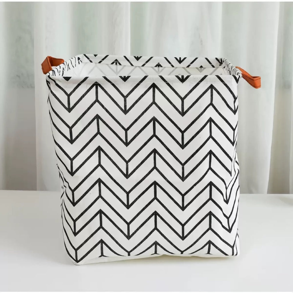 Foldable Fabric Storage Basket | Toy Storage Bin | Laundry Basket | Nursery & Kids Room Storage