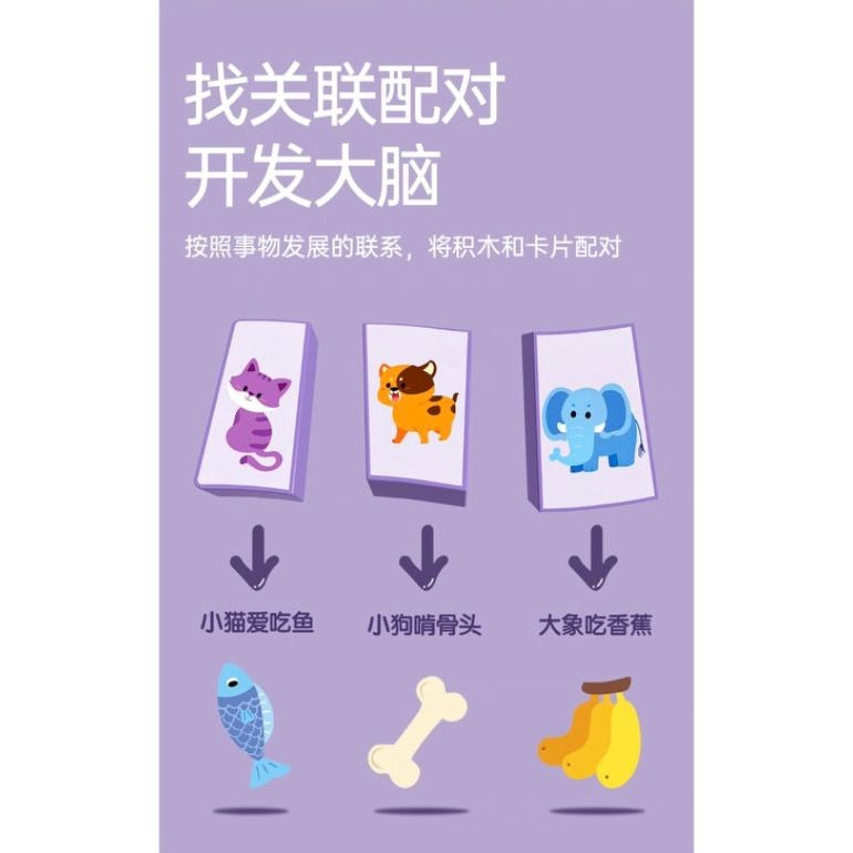 【Montessori Educational Toy】Cognitive Matching Puzzle Wooden Board | Animal & Occupation Recognition | 幼儿启蒙认知配对益智拼图