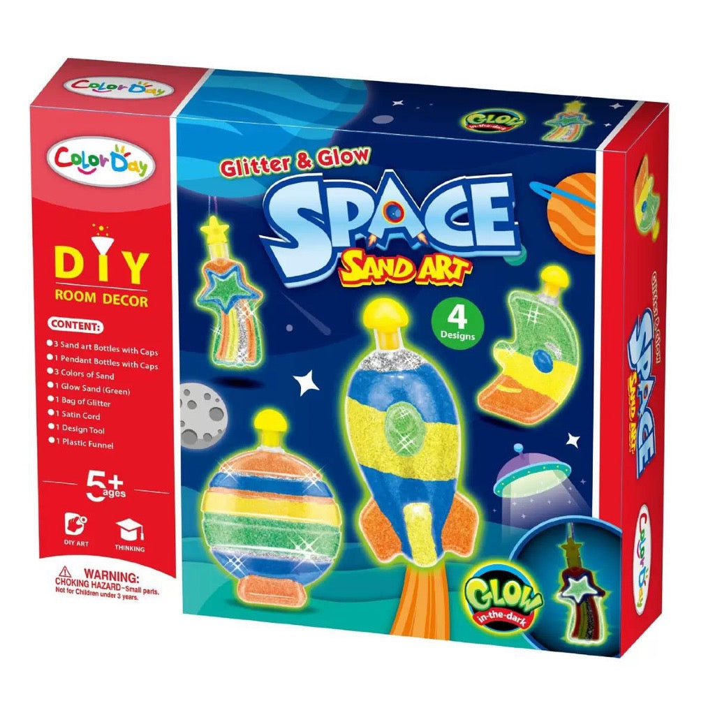 SG Ready Stock | DIY Color Sand Art Bottle Kit for Kids – Creative Layered Sand Craft Set / DIY彩色沙画瓶手工艺术玩具（多款图案可选)