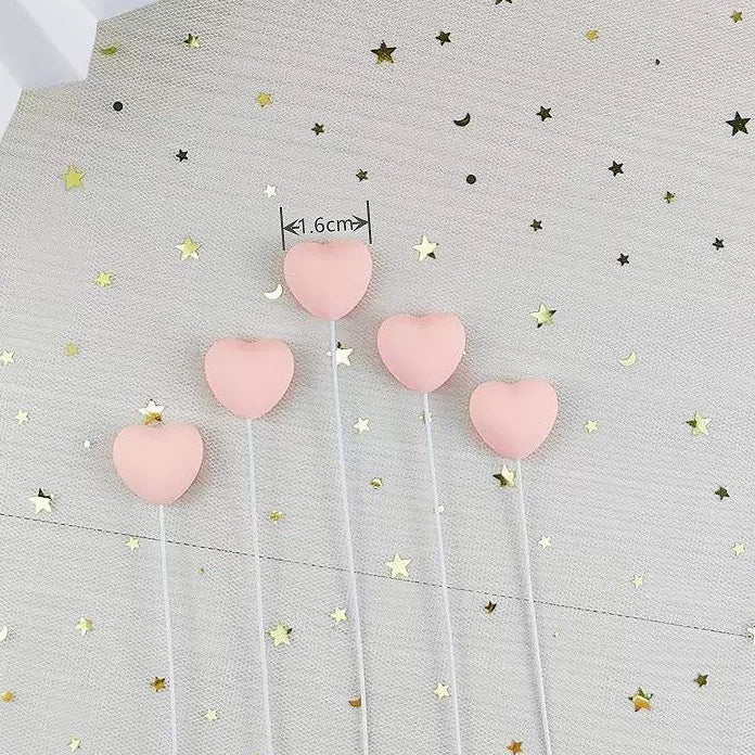 SG READY STOCK Valentine Day/ Couple Birthday Cake Topper/ Heart