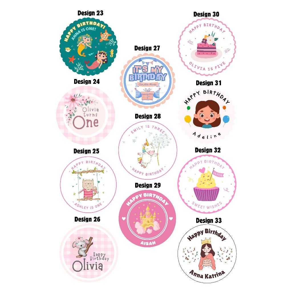 SG READY STOCK | NEXT WORKING DAY DELIVERY - Customised Birthday Badge | Magnet | Key chain | Mirror/ Door Gift
