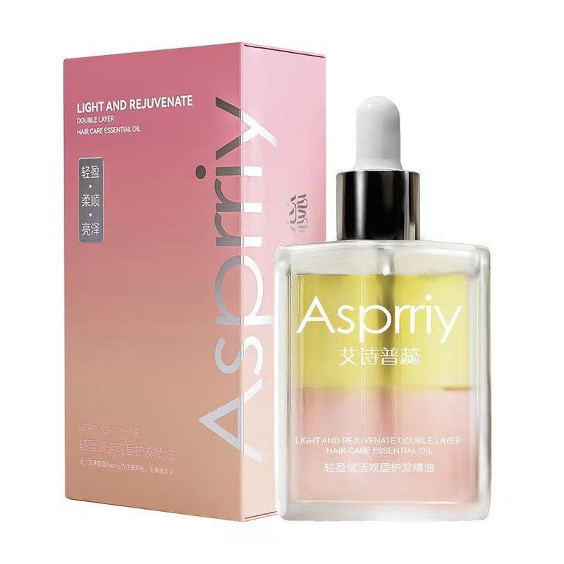 Asprriy Light & Rejuvenate Hair Oil Serum 40ml – Anti-Frizz Nourishing Shine Treatment with Essential Oil SG Ready Stock
