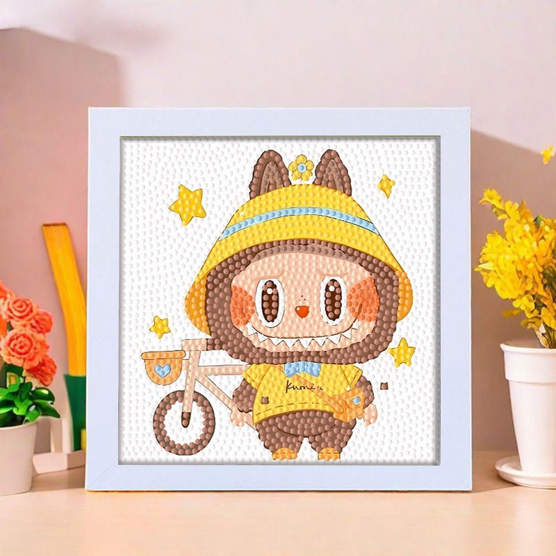 SG Stock DIY Diamond Painting Kit with Frame – Fun Arts & Crafts Activity for Kids & Adults - Children Day Gift/Birthday