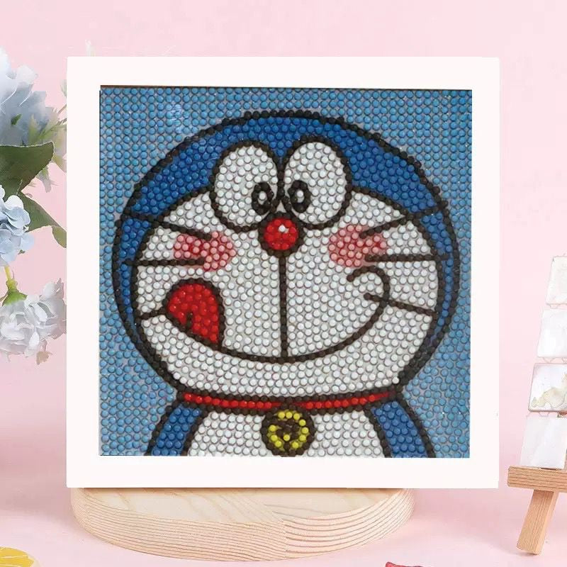 SG Stock DIY Diamond Painting Kit with Frame – Fun Arts & Crafts Activity for Kids & Adults - Children Day Gift/Birthday