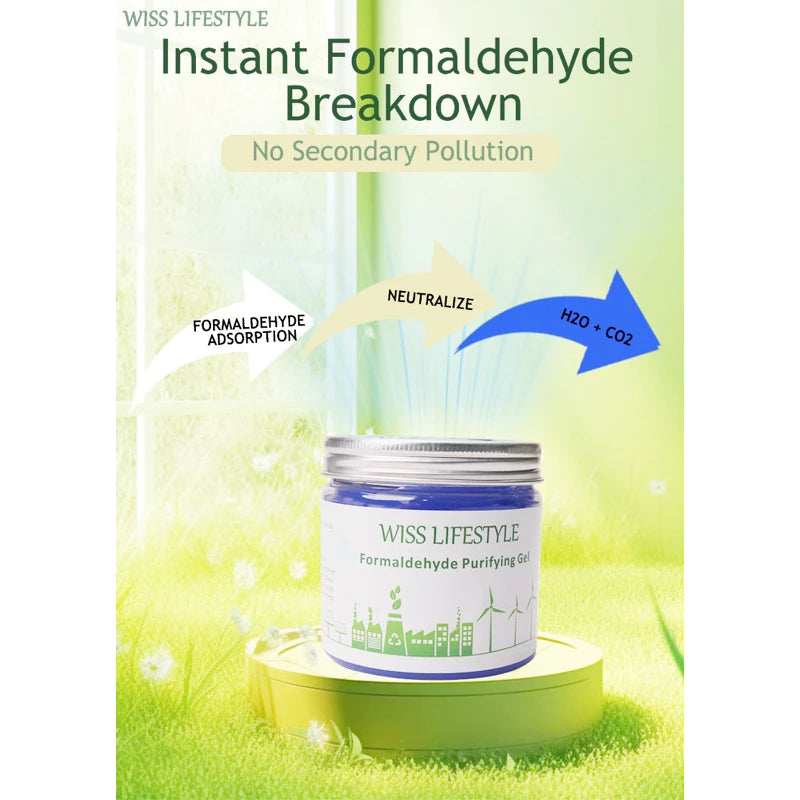 Wiss Lifestyle Smart Formaldehyde Purifier/ Home Renovation Formaldehyde Remover Gel/ TVOC/ Ammonia/Odour Remover 200g