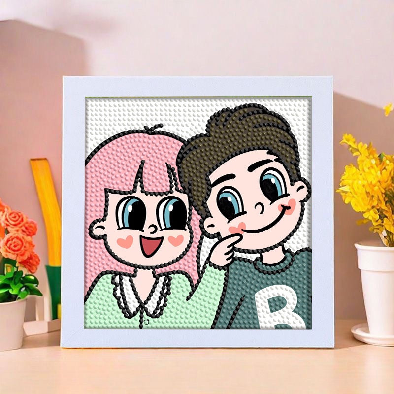 SG Stock DIY Diamond Painting Kit with Frame – Fun Arts & Crafts Activity for Kids & Adults - Children Day Gift/Birthday