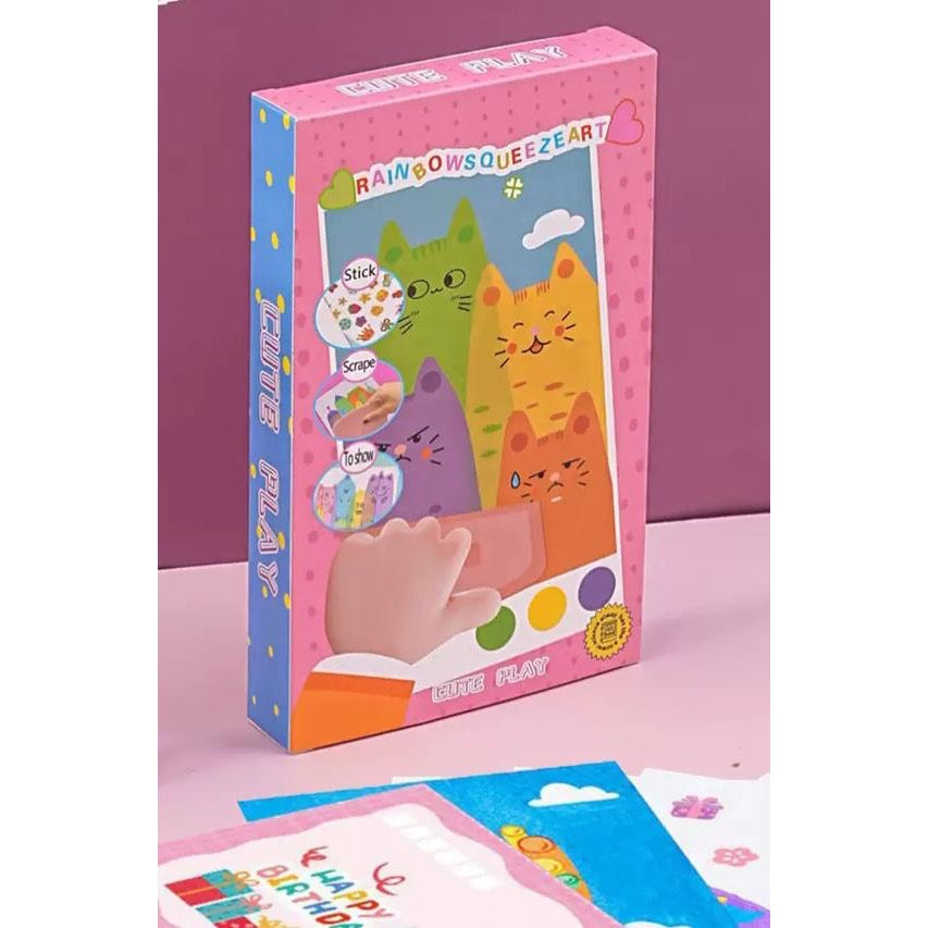 DIY Scrape Painting Postcard Kit for Kids | Fun Arts & Crafts Activity for Kids & Adults - Creative Gift