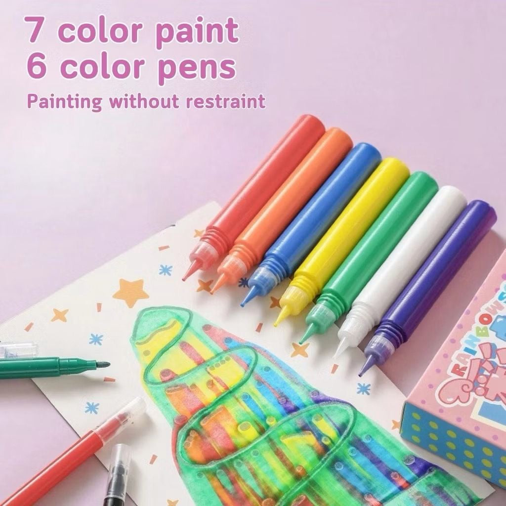 DIY Scrape Painting Postcard Kit for Kids | Fun Arts & Crafts Activity for Kids & Adults - Creative Gift