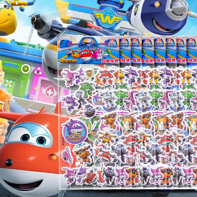 SG READY STOCK/ 3D Stickers/ Children Day Gift/ Disney Princess/ Cars/ Super Wings/ Frozen/ Ultraman/