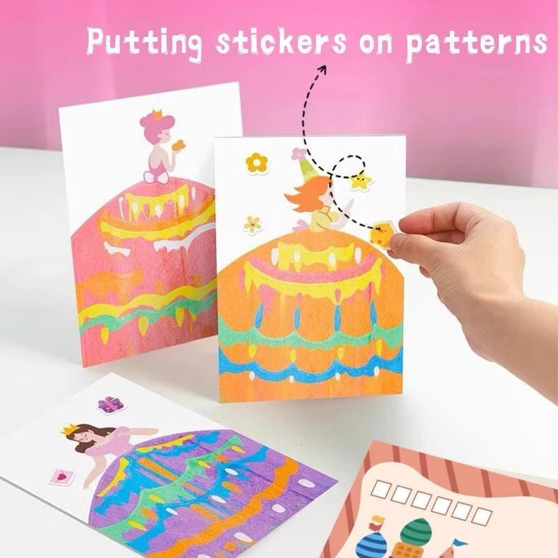 DIY Scrape Painting Postcard Kit for Kids | Fun Arts & Crafts Activity for Kids & Adults - Creative Gift