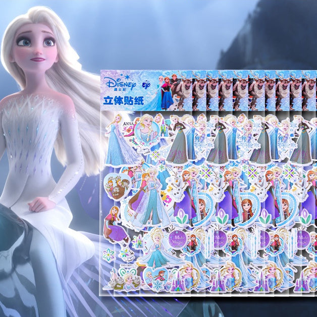 SG READY STOCK/ 3D Stickers/ Children Day Gift/ Disney Princess/ Cars/ Super Wings/ Frozen/ Ultraman/