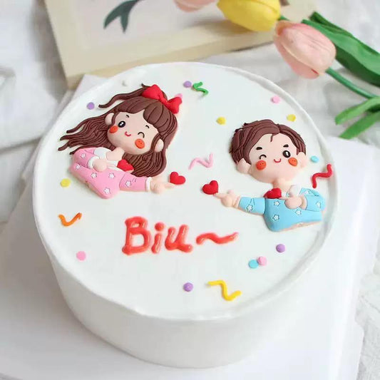 SG READY STOCK Valentine Day/ Couple Birthday Cake Topper/ Heart