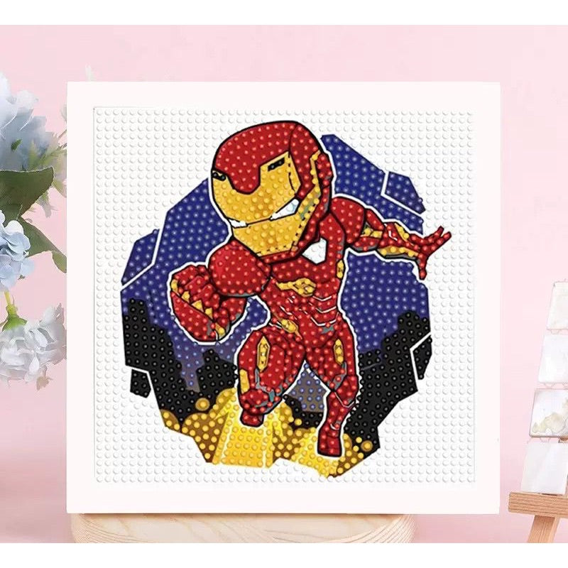SG Stock DIY Diamond Painting Kit with Frame – Fun Arts & Crafts Activity for Kids & Adults - Children Day Gift/Birthday