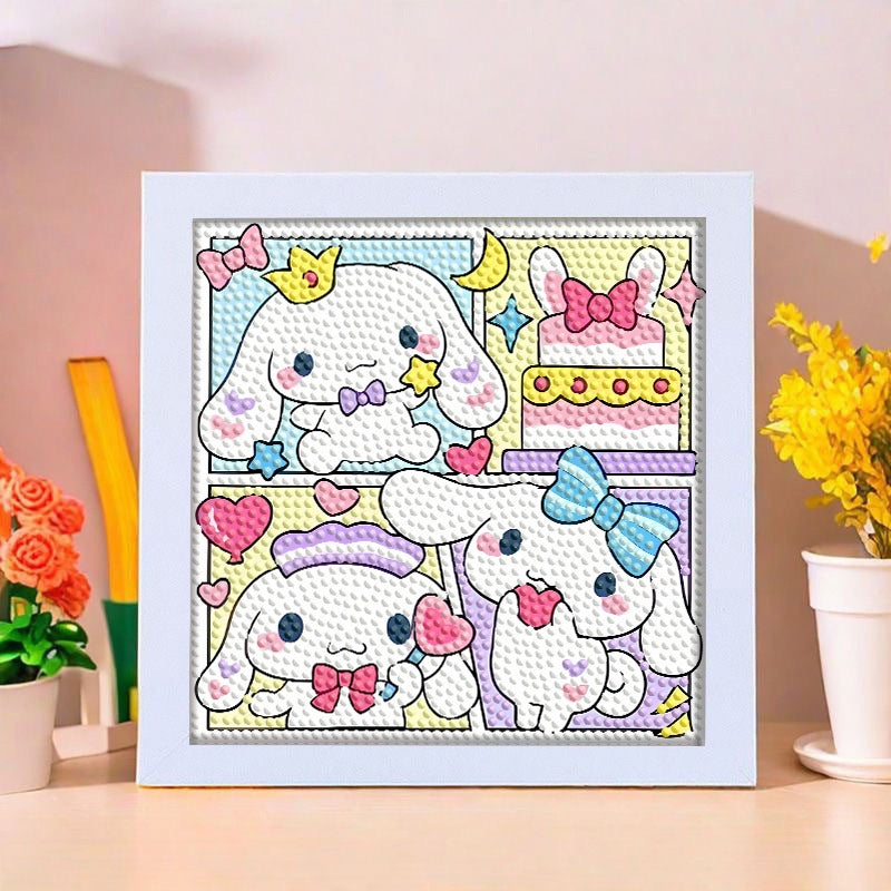 SG Stock DIY Diamond Painting Kit with Frame – Fun Arts & Crafts Activity for Kids & Adults - Children Day Gift/Birthday