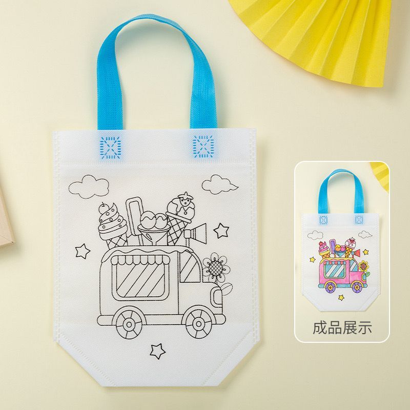 Colouring Gift Bag with 4 Color Pen Set