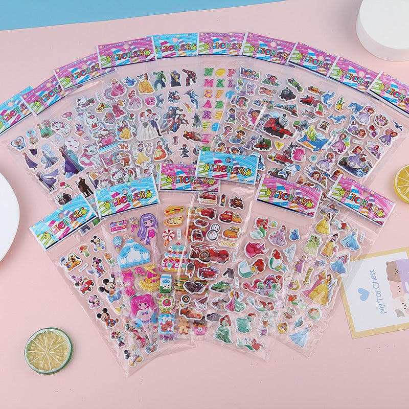 SG READY STOCK/ 3D Stickers/ Children Day Gift/ Disney Princess/ Cars/ Super Wings/ Frozen/ Ultraman/