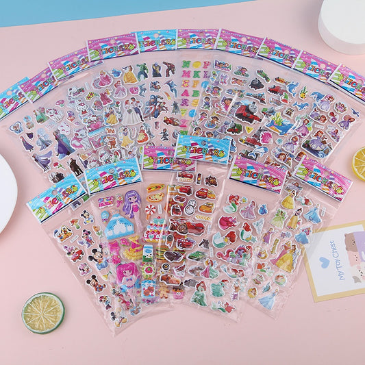 SG READY STOCK/ 3D Stickers/ Children Day Gift/ Disney Princess/ Cars/ Super Wings/ Frozen/ Ultraman/
