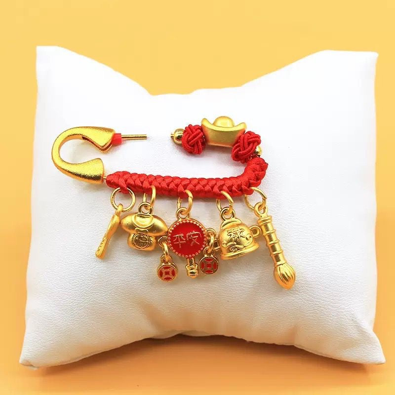 SG Ready Stock Customised Newborn | Full Moon | 100 Days | Exam | New Year Lucky Charm Pin
