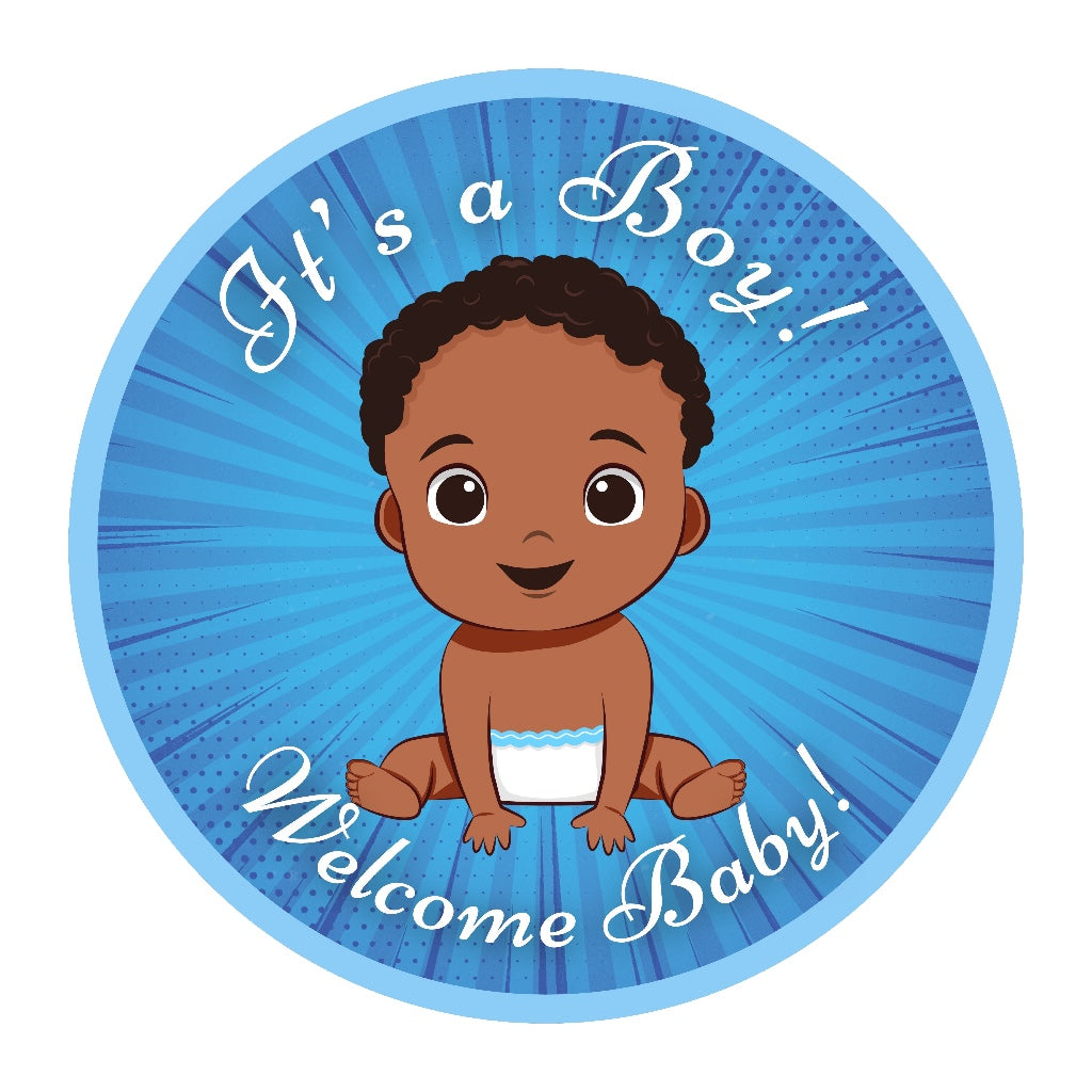 SG READY STOCK Custom Baby Shower/Gender Reveal Badge Magnet Mirror Keychain | It's a Girl/ Boy | Personalised Name Gift