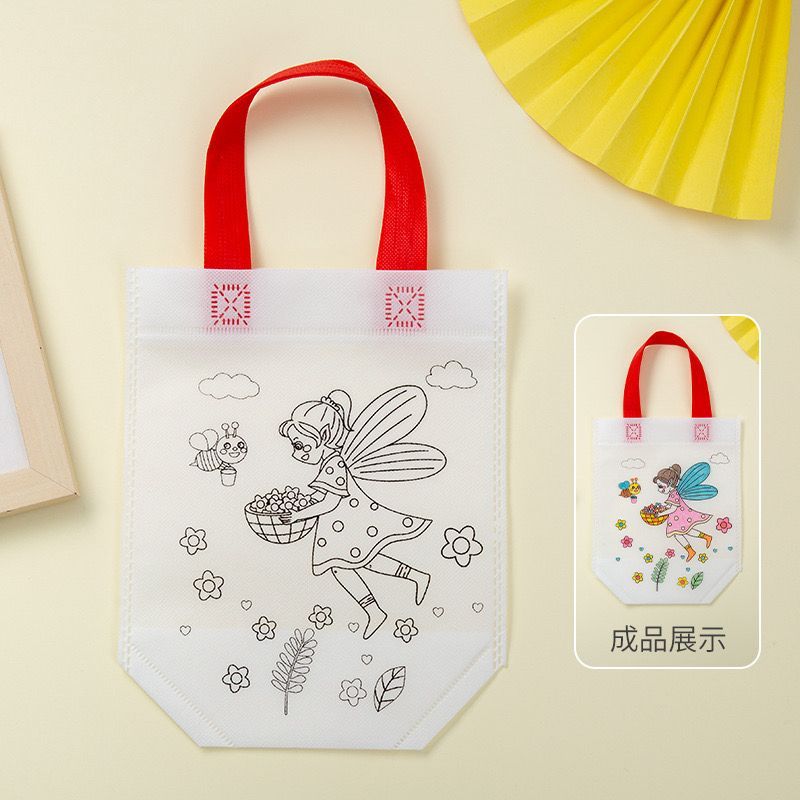 Colouring Gift Bag with 4 Color Pen Set