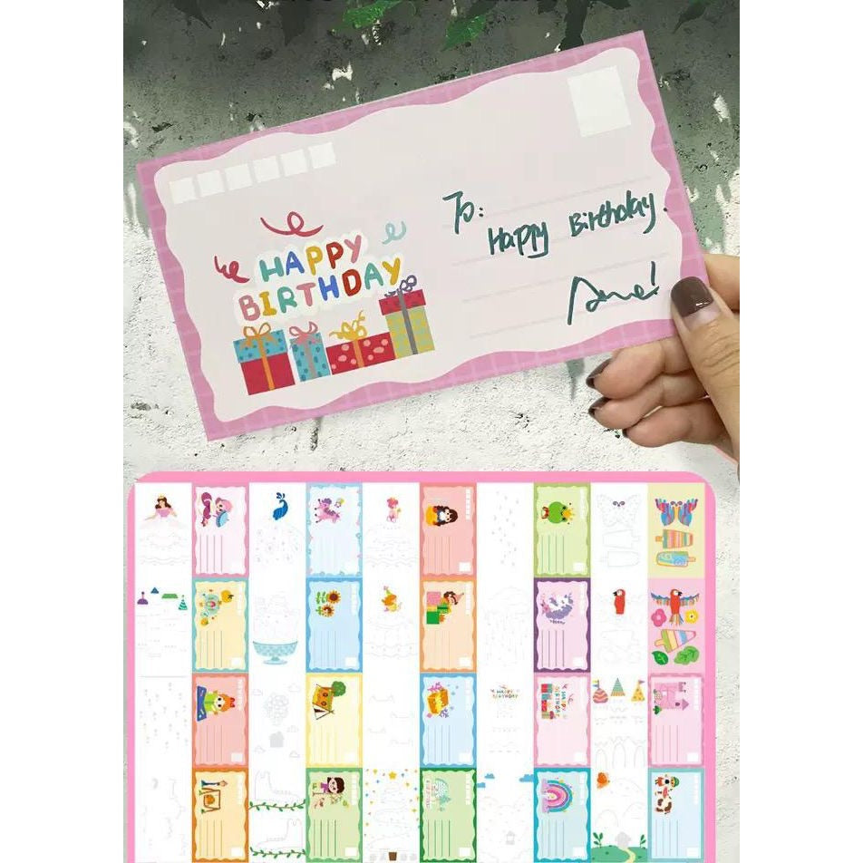 DIY Scrape Painting Postcard Kit for Kids | Fun Arts & Crafts Activity for Kids & Adults - Creative Gift