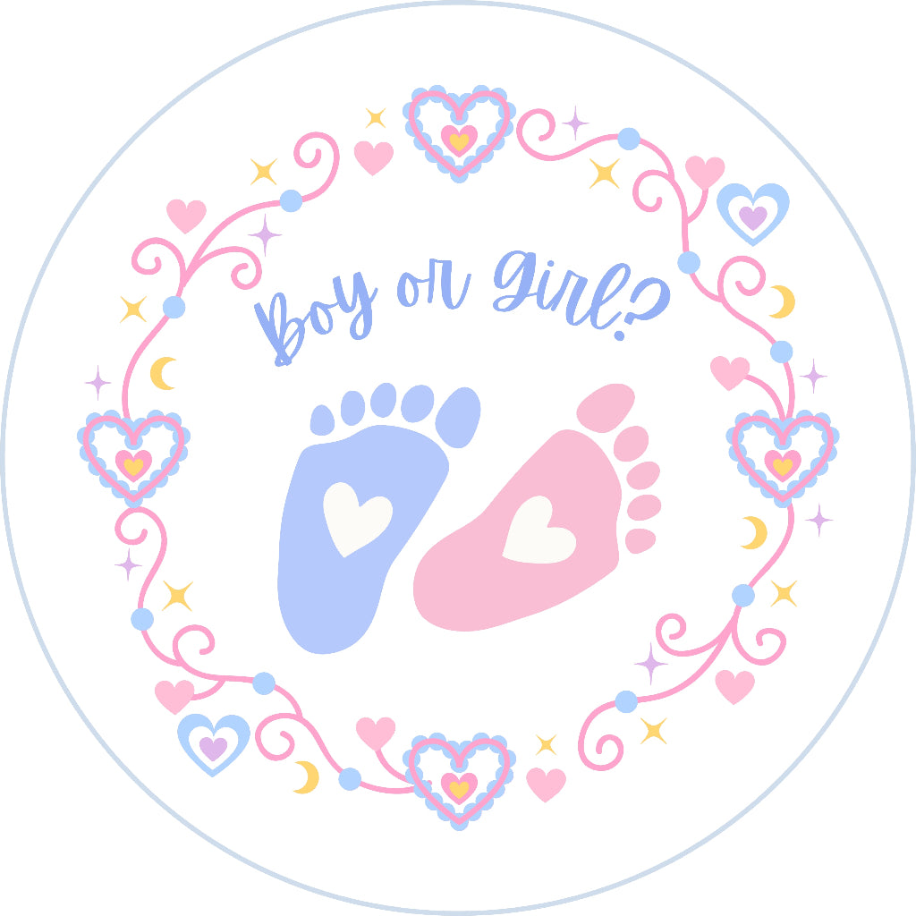 SG READY STOCK Custom Baby Shower/Gender Reveal Badge Magnet Mirror Keychain | It's a Girl/ Boy | Personalised Name Gift