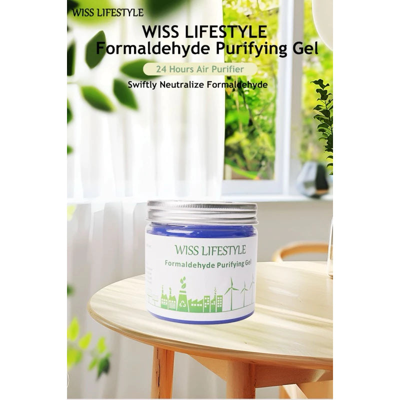 Wiss Lifestyle Smart Formaldehyde Purifier/ Home Renovation Formaldehyde Remover Gel/ TVOC/ Ammonia/Odour Remover 200g