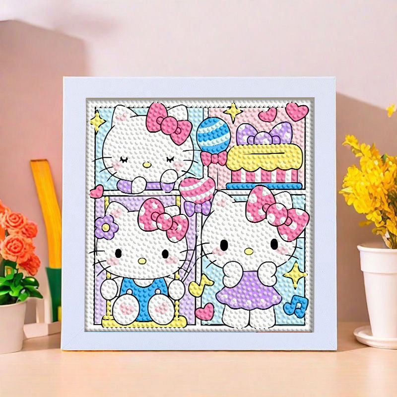 SG Stock DIY Diamond Painting Kit with Frame – Fun Arts & Crafts Activity for Kids & Adults - Children Day Gift/Birthday