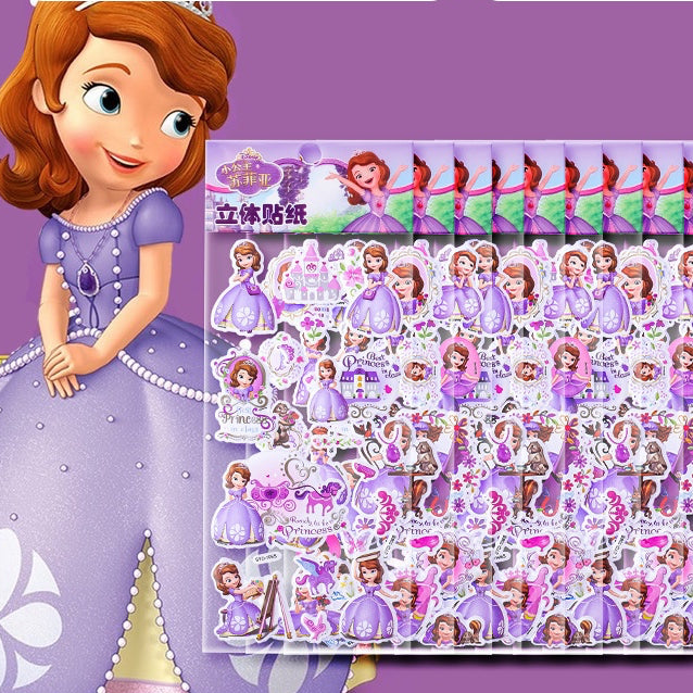 SG READY STOCK/ 3D Stickers/ Children Day Gift/ Disney Princess/ Cars/ Super Wings/ Frozen/ Ultraman/