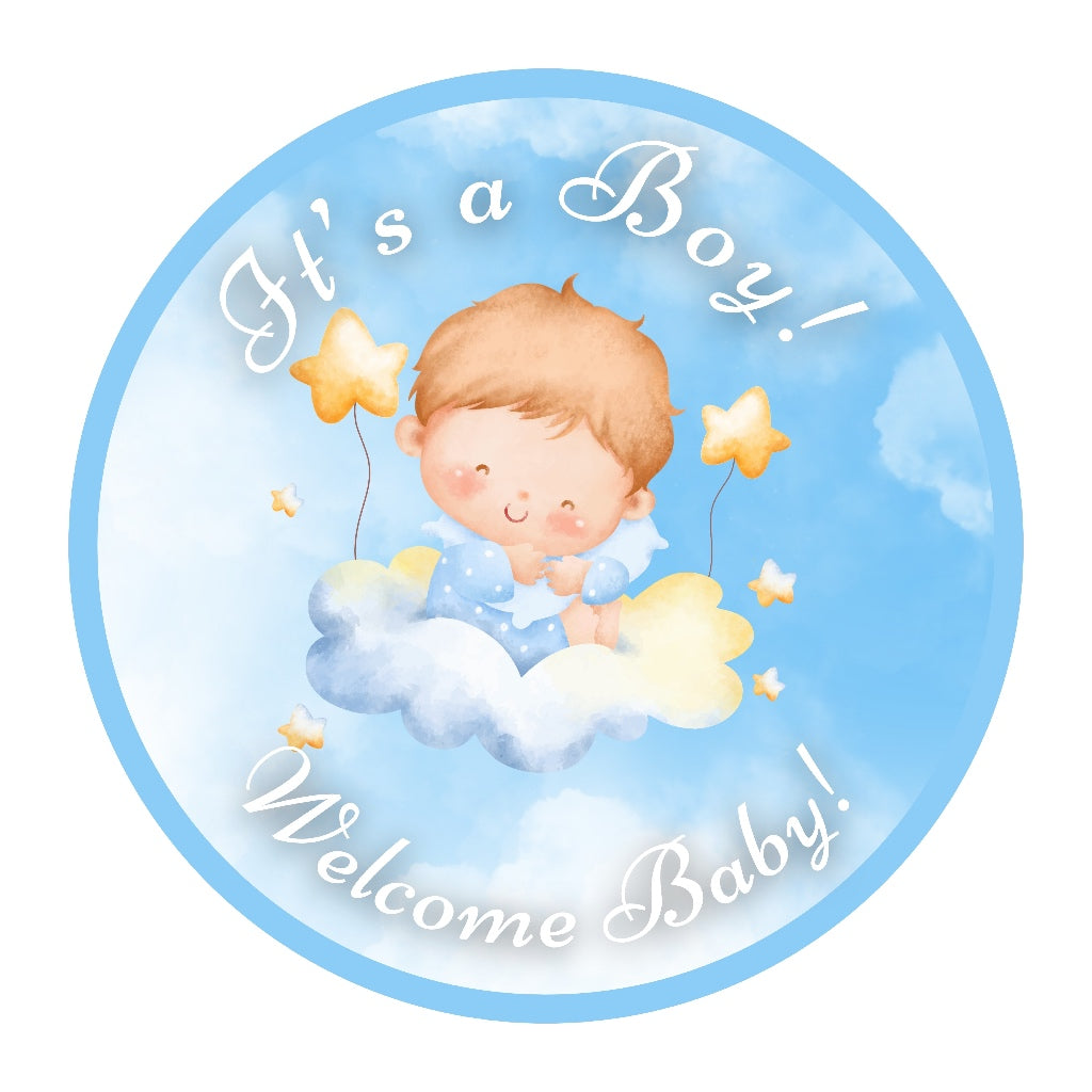SG READY STOCK Custom Baby Shower/Gender Reveal Badge Magnet Mirror Keychain | It's a Girl/ Boy | Personalised Name Gift