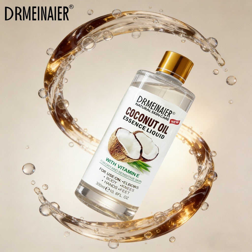 Coconut Oil 300ml Vitamin E Hair & Body Oil Moisturizing Dry Skin Nourishing Hair Care Split Ends Care SG Ready Stock