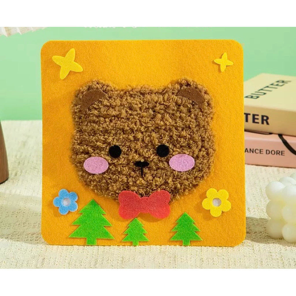 🎨 DIY Stitching Art Kit for Kids – Animal Series (17x17cm) - Children Day - Birthday Gift - Gift Pack