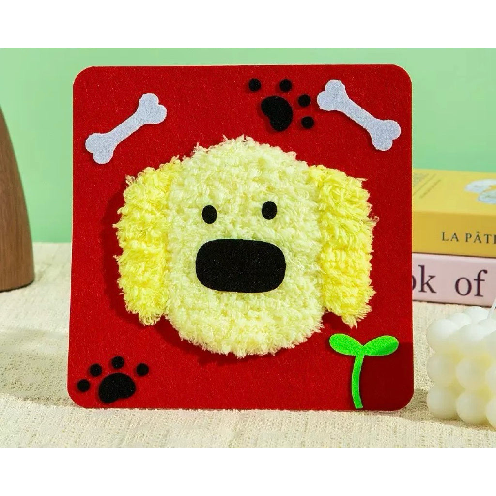 🎨 DIY Stitching Art Kit for Kids – Animal Series (17x17cm) - Children Day - Birthday Gift - Gift Pack