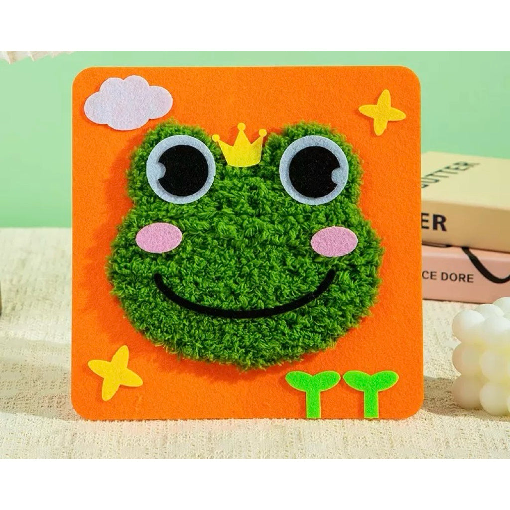 🎨 DIY Stitching Art Kit for Kids – Animal Series (17x17cm) - Children Day - Birthday Gift - Gift Pack