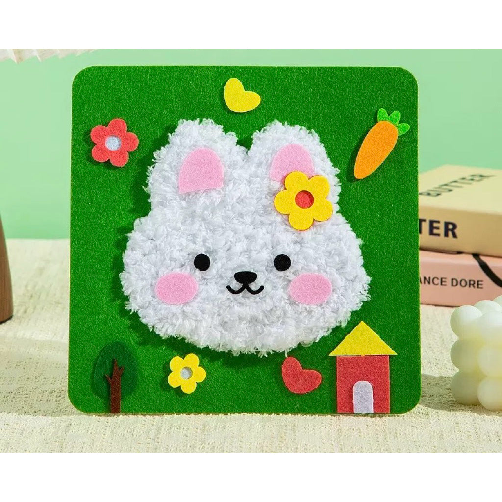 🎨 DIY Stitching Art Kit for Kids – Animal Series (17x17cm) - Children Day - Birthday Gift - Gift Pack