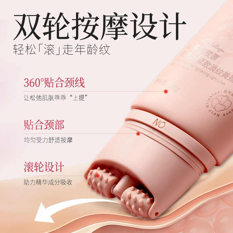 Camellia Collagen Pro-Xylane Neck Cream Deep Moisture Firming Lifting Treatment Smoothing Fine Lines Neck Wrinkles 100g