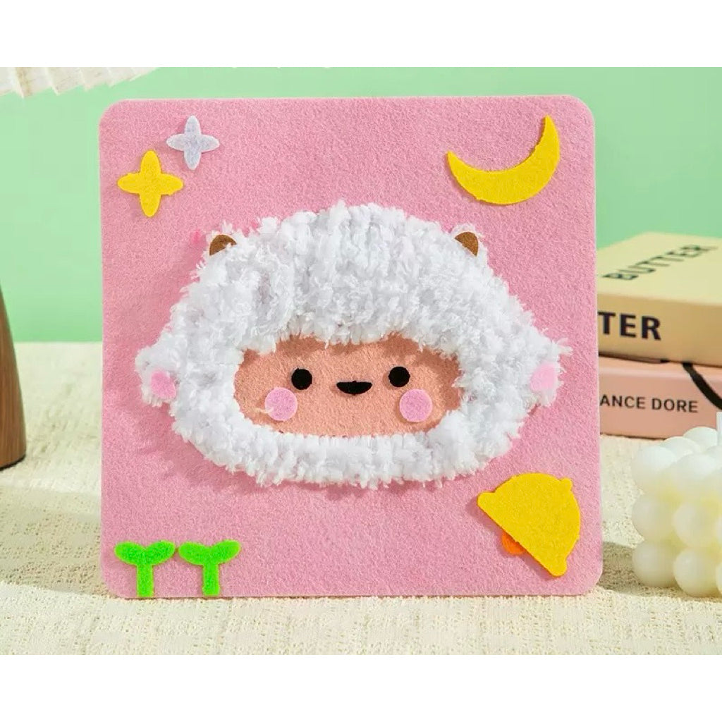 🎨 DIY Stitching Art Kit for Kids – Animal Series (17x17cm) - Children Day - Birthday Gift - Gift Pack