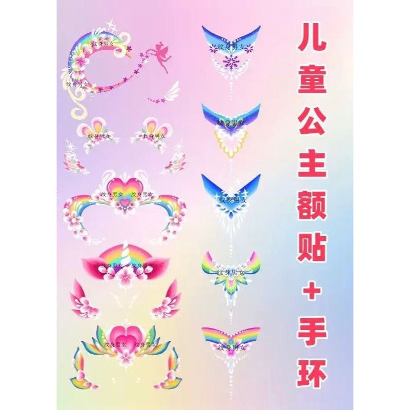 SG READY STOCK - Kids Face & Body Art Tattoo Stickers–Safe & Easy to Use–Temporary Tattoos for Parties, Playtime & Gifts