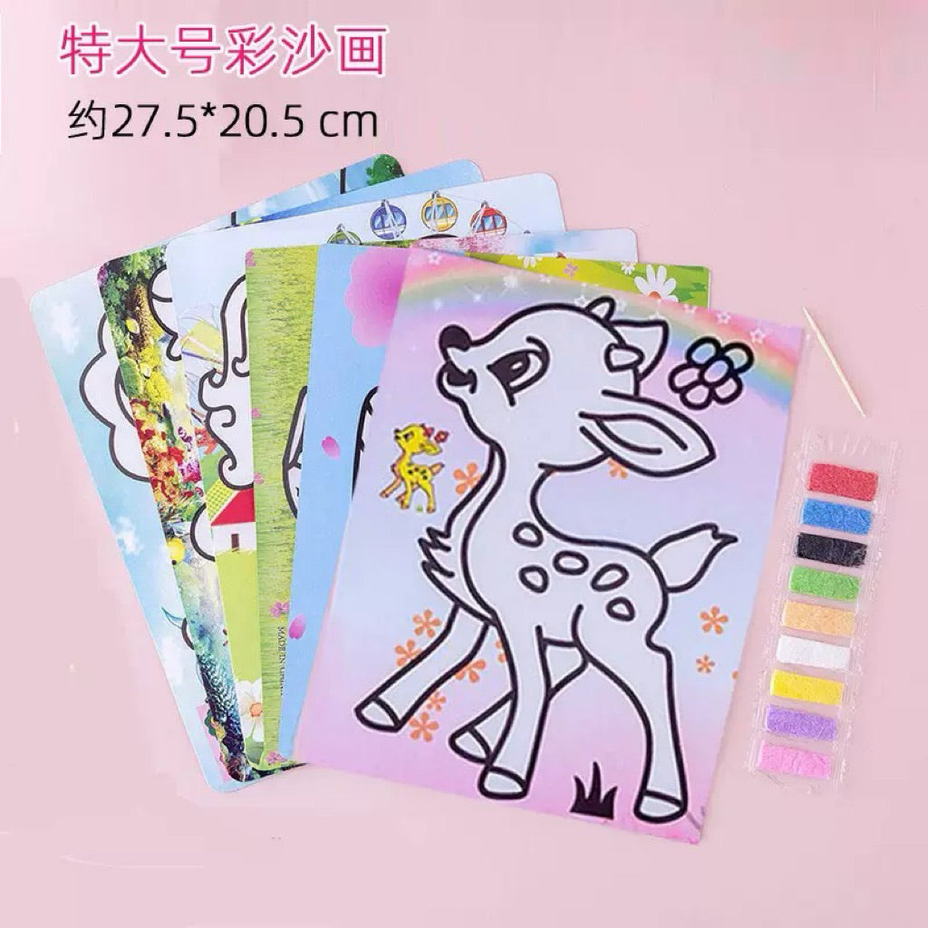 SG READY STOCK | Sand Art Kit | Art & Craft | Gift Set | 21x15cm