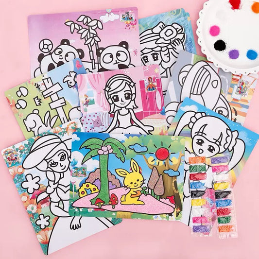 SG READY STOCK | Sand Art Kit | Art & Craft | Gift Set | 21x15cm