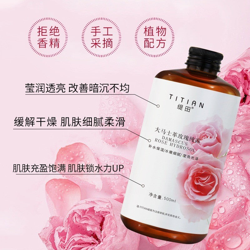 Damascus Rose Hydrosol Hydrating Refresh Glow Moisturising Facial Rose Water 500ml / Bottle
