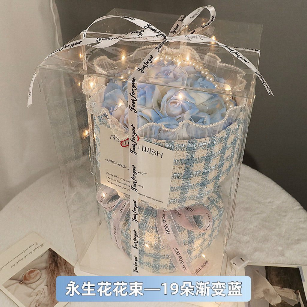 Eternal Preserved Rose Glass Dome with Heart Handle | Valentine’s Day & Mother’s Day Luxury Gift Set