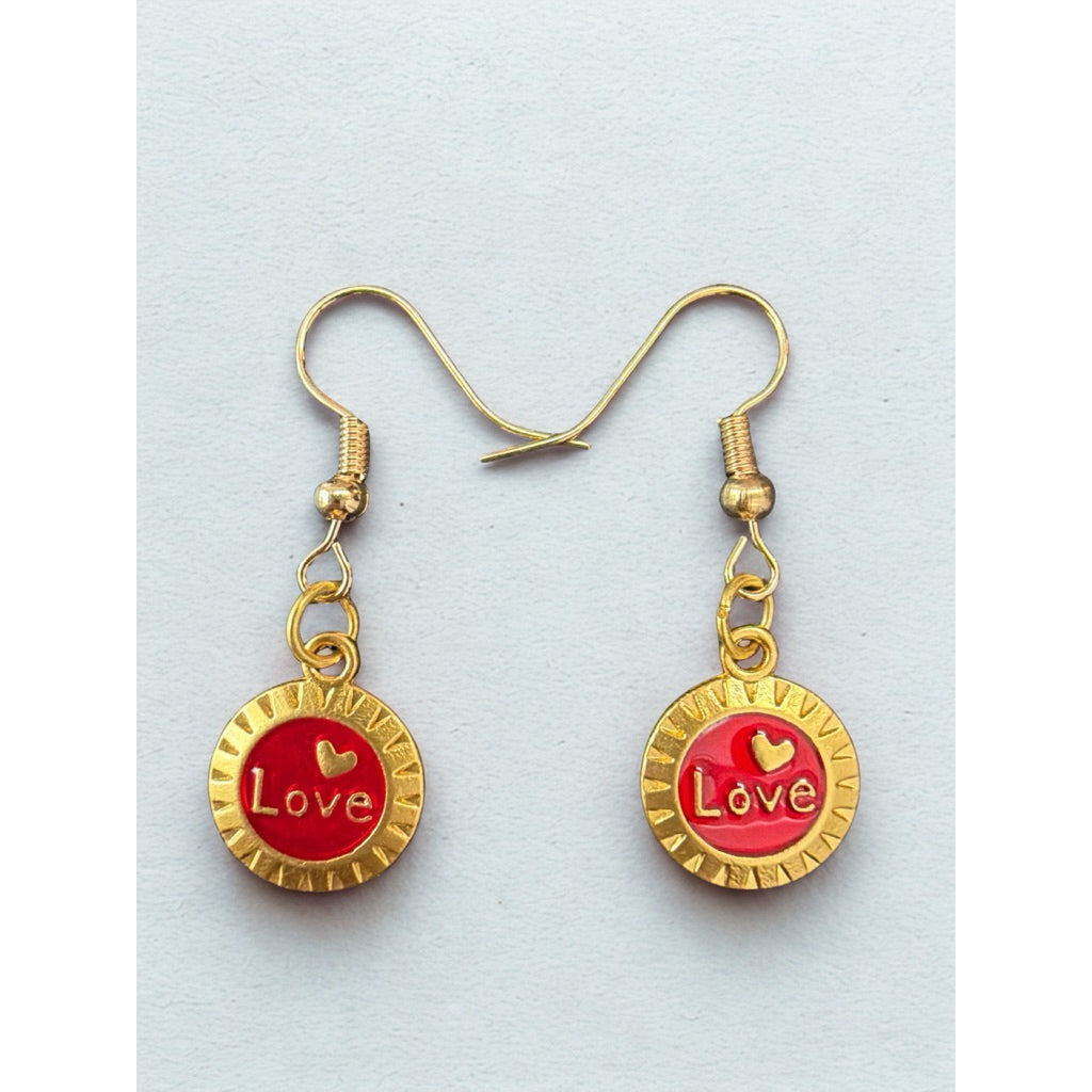 Sg Stock - Chinese New Year Lucky Earrings | Prosperity & Fortune Festive Dangle Earrings | CNY Accessory