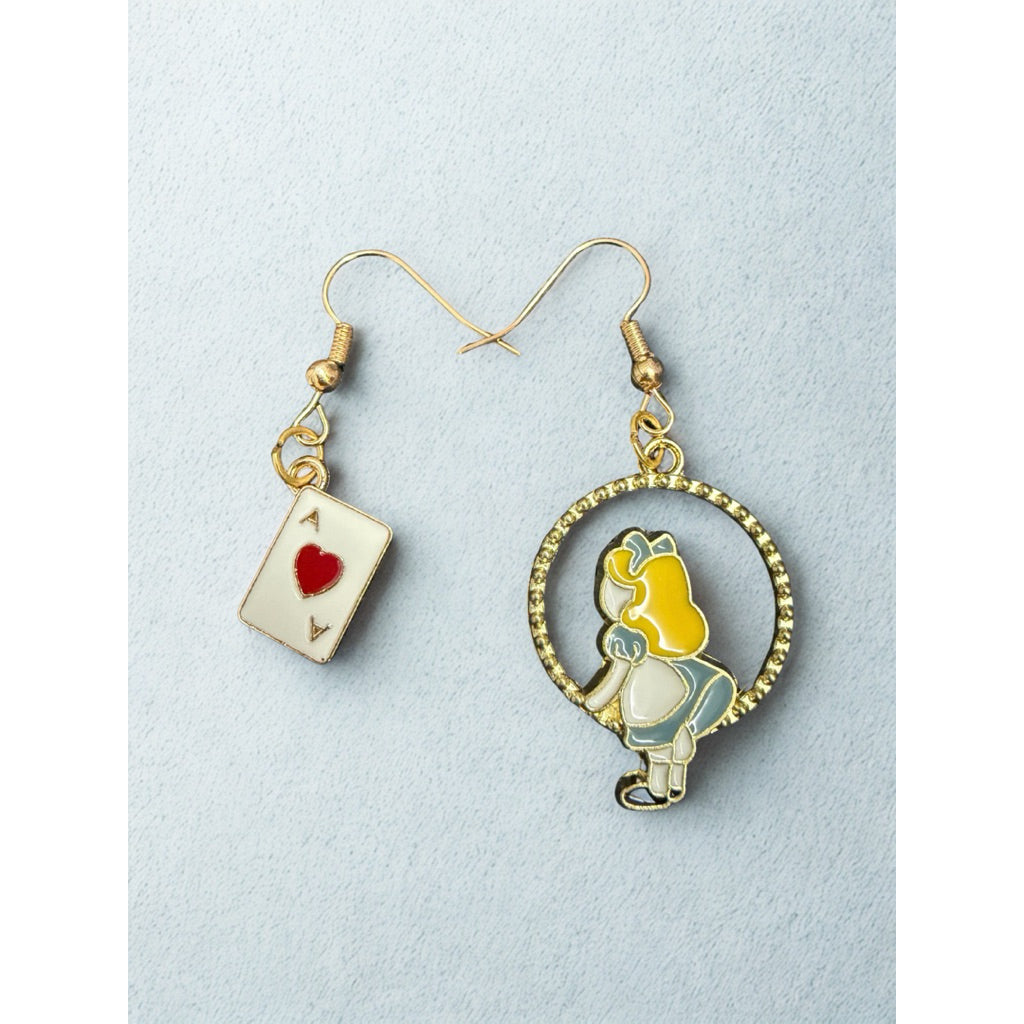 Sg Ready Stock - Earrings - Little Twin Star - Kuromi - Alice In The Wonderland - Snow White - Little Mermaid
