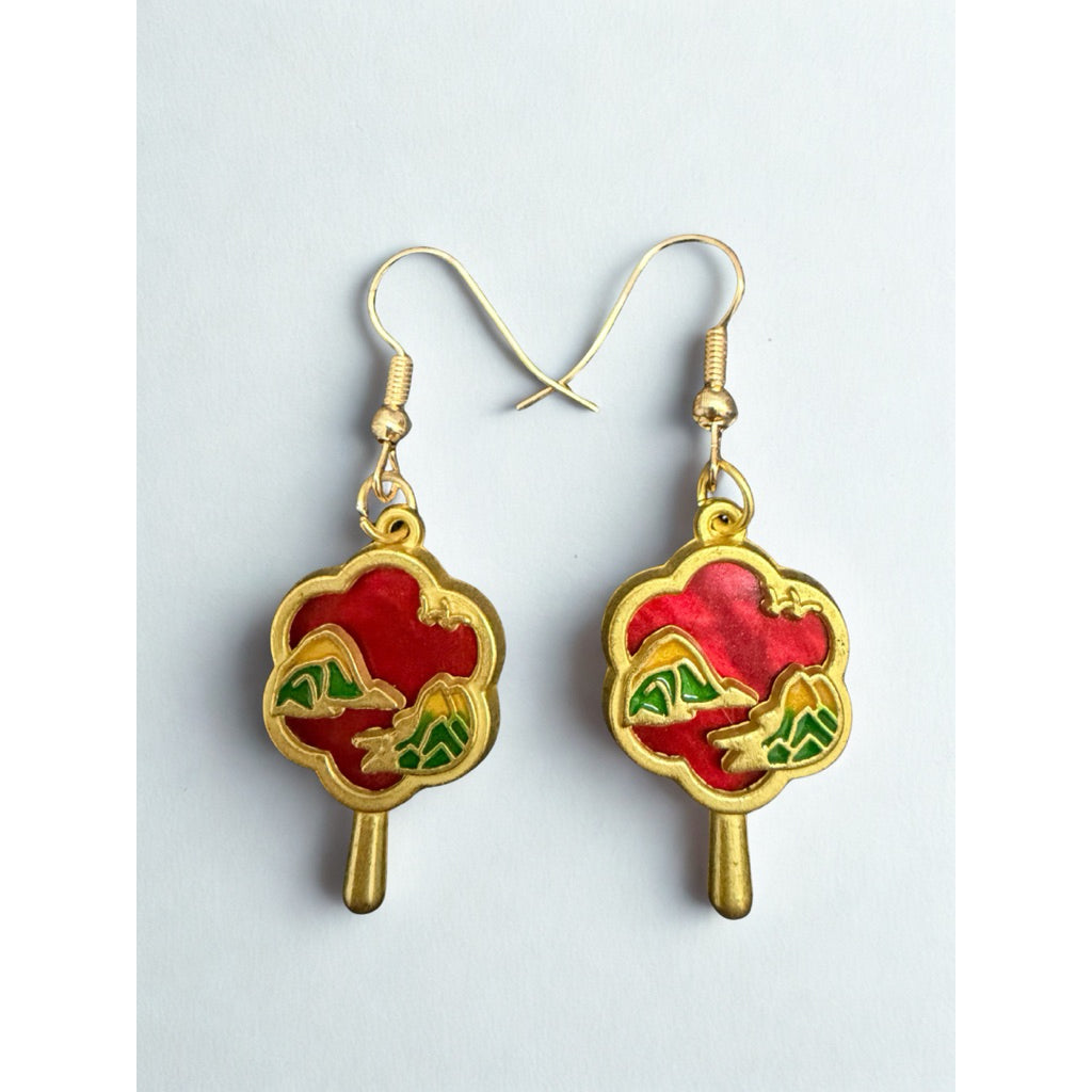 Handmade Oriental & Western Wedding | CNY Earrings • Auspicious Bridal & Bridesmaid • Double Happiness • Cheongsum