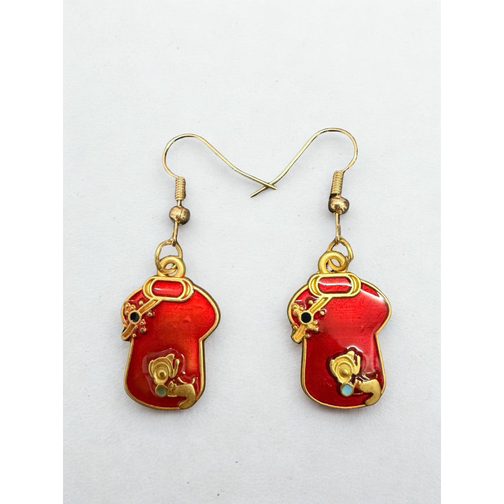 Handmade Oriental & Western Wedding | CNY Earrings • Auspicious Bridal & Bridesmaid • Double Happiness • Cheongsum