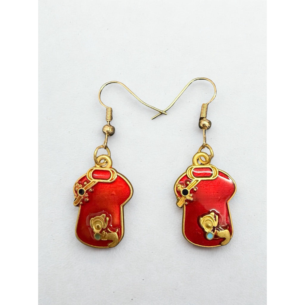 Handmade Oriental & Western Wedding | CNY Earrings • Auspicious Bridal & Bridesmaid • Double Happiness • Cheongsum