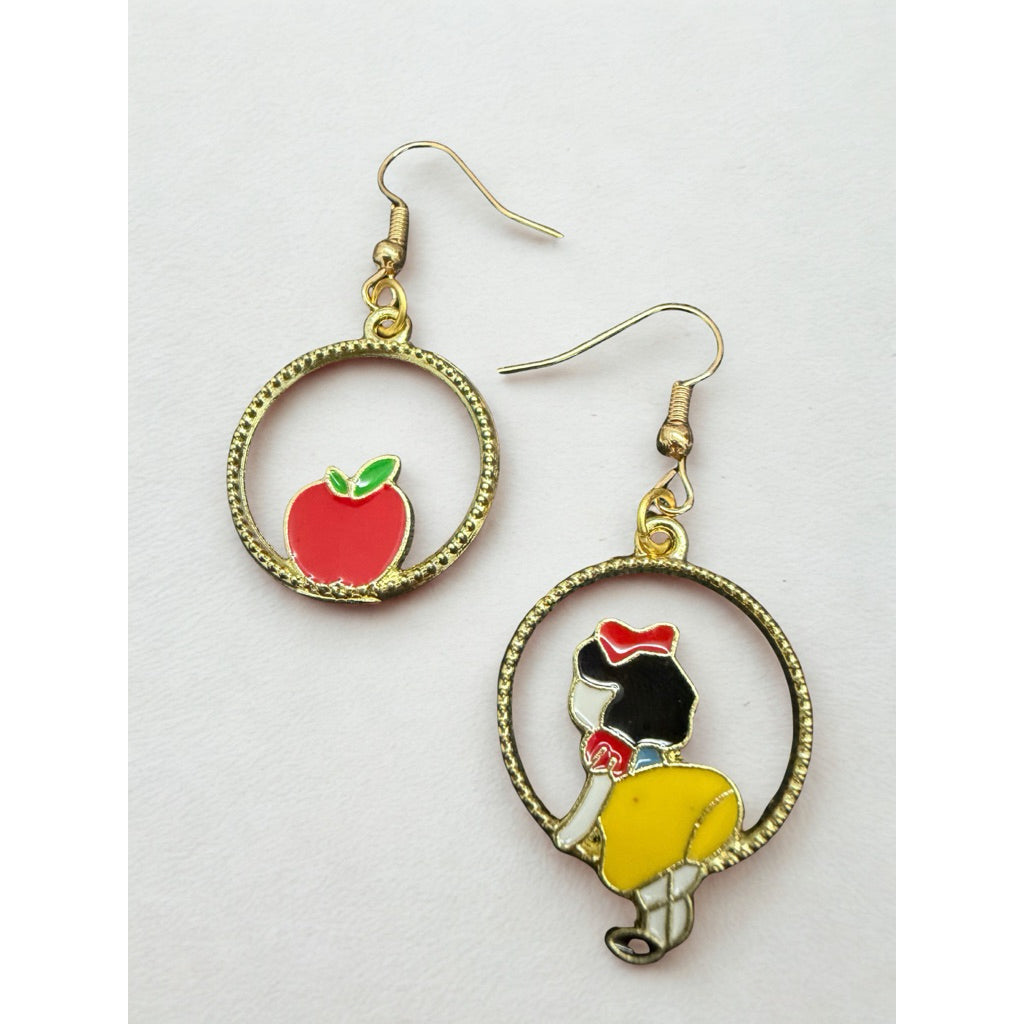 Sg Ready Stock - Earrings - Little Twin Star - Kuromi - Alice In The Wonderland - Snow White - Little Mermaid